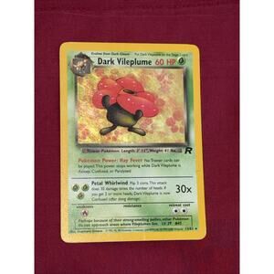 Pokemon Dark Vileplume Holo Rare Team Rocket 13/82 60HP Wizards English